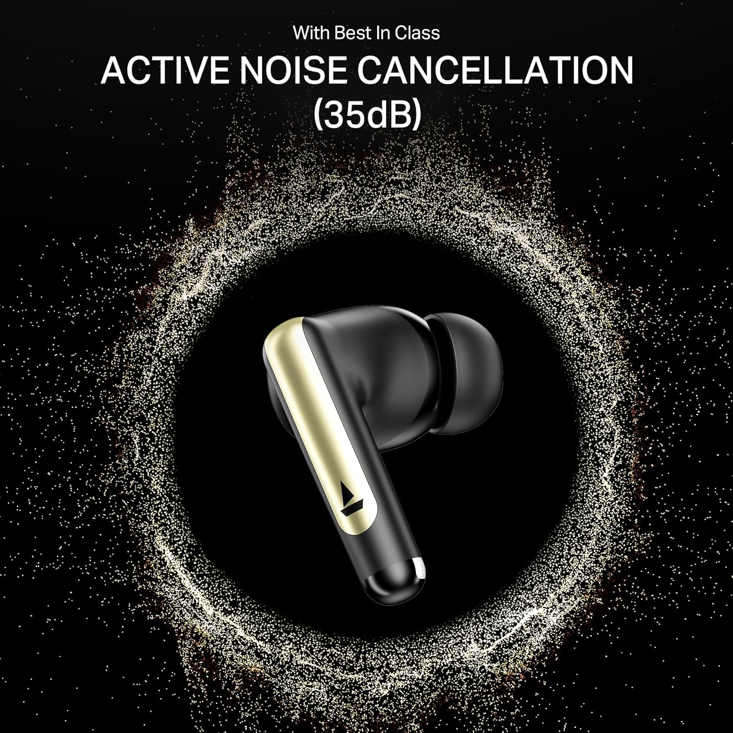 boAt Airdopes 141 Elite ANC (2025), ANC(~35dB), 4Mics ENx Tech, 42H Battery, Fast Charge,Stream Ad Free Music via App Support, IPX5, Bluetooth Earbuds, TWS Ear Buds Wireless Earphones with mic (Black)